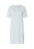 Natural Elegance Short Sleeve Nightdress 90cm | Watery Blue Melange 74949-3081