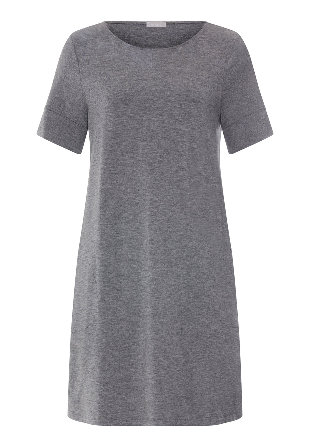 Natural Elegance Soft Round Neck Nightgown | Stone Melange 74949-3169