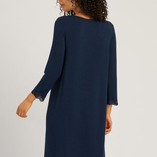 74950 Natural Elegance 3/4 Sleeve Gown Nightdress 100cm - 1610 Deep Navy