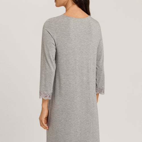 74950 Natural Elegance 3/4 Sleeve Gown Nightdress 100cm - 958 Grey Melange