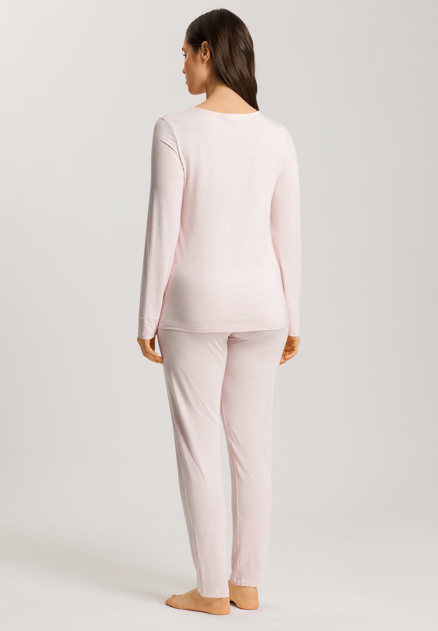 74951 Natural Elegance Long Sleeve Pajama Set - 2899 Rose Melange