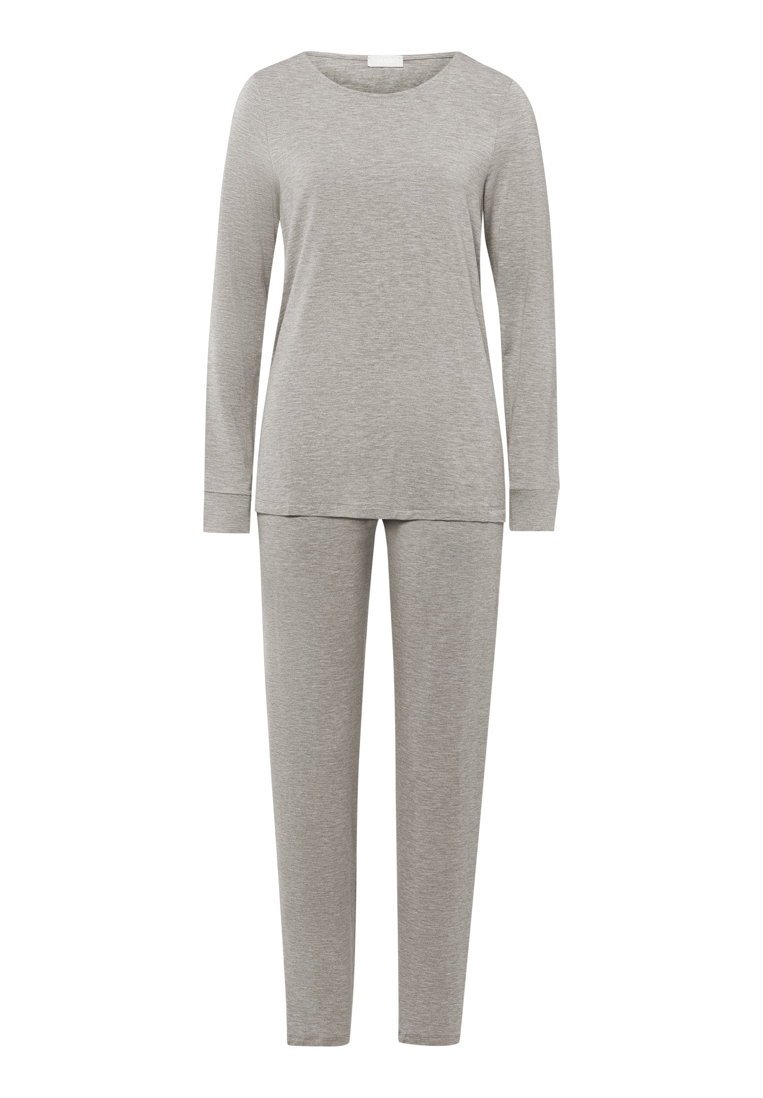 74951 Natural Elegance L/Slv Pajama - 958 Grey Melange