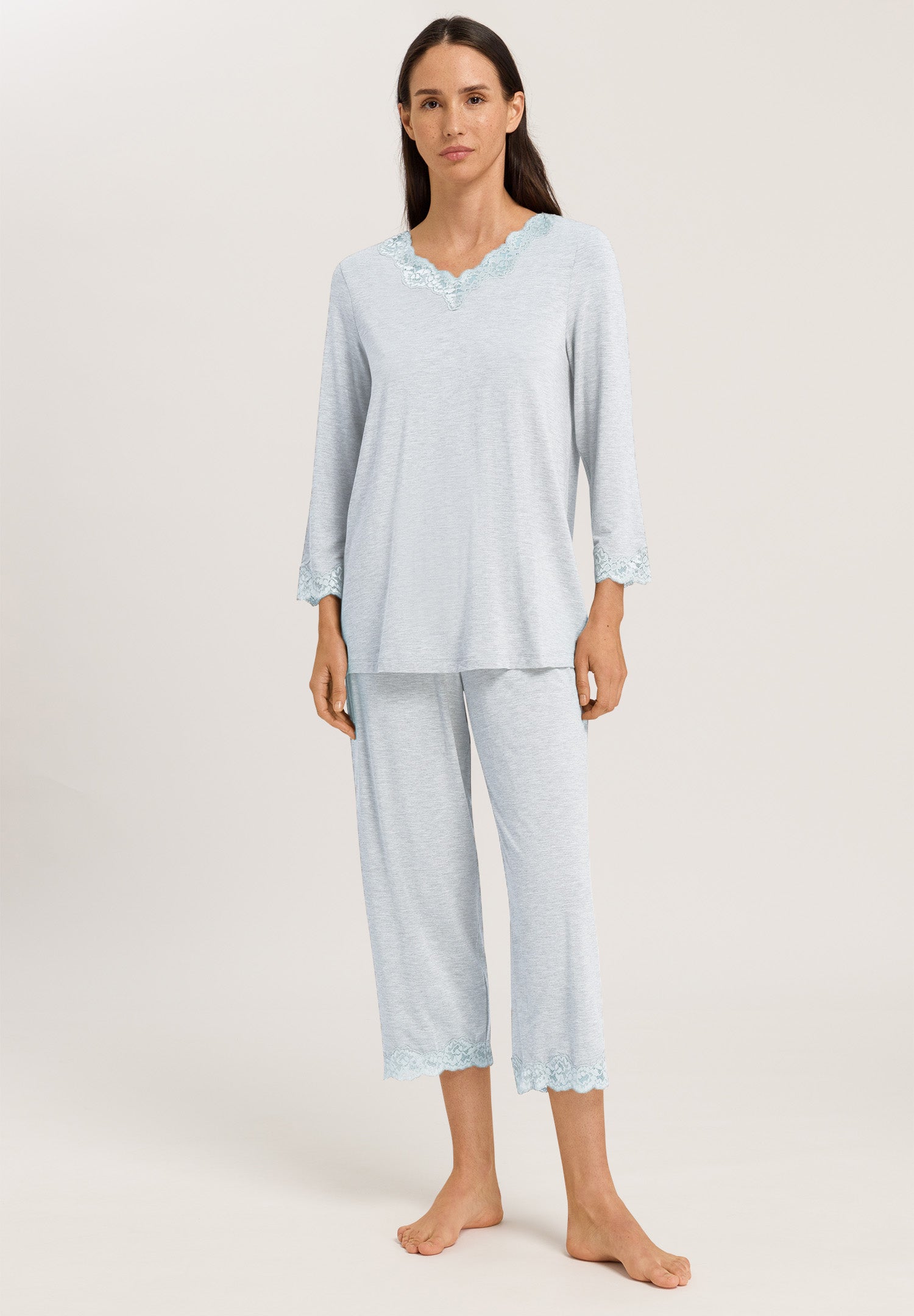 74952 Natural Elegance 3/4 SLV PAJAMA - 2503 Whispering Blue