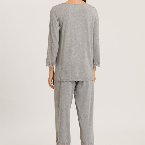 74952 Natural Elegance 3/4 Sleeve Pajama Set - 958 Grey Melange