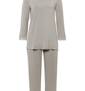 74952 Natural Elegance 3/4 Sleeve Pajama Set - 958 Grey Melange