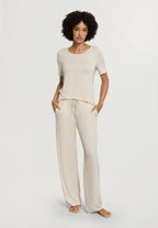 Natural Elegance Drawstring Lounge Pants | Anthra Mel. 74953-3080