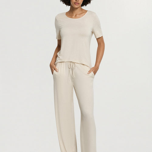 Natural Elegance Drawstring Lounge Pants | Anthra Mel. 74953-3080