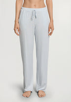 Natural Elegance Drawstring Lounge Pants | Watery Blue Melange 74953-3081