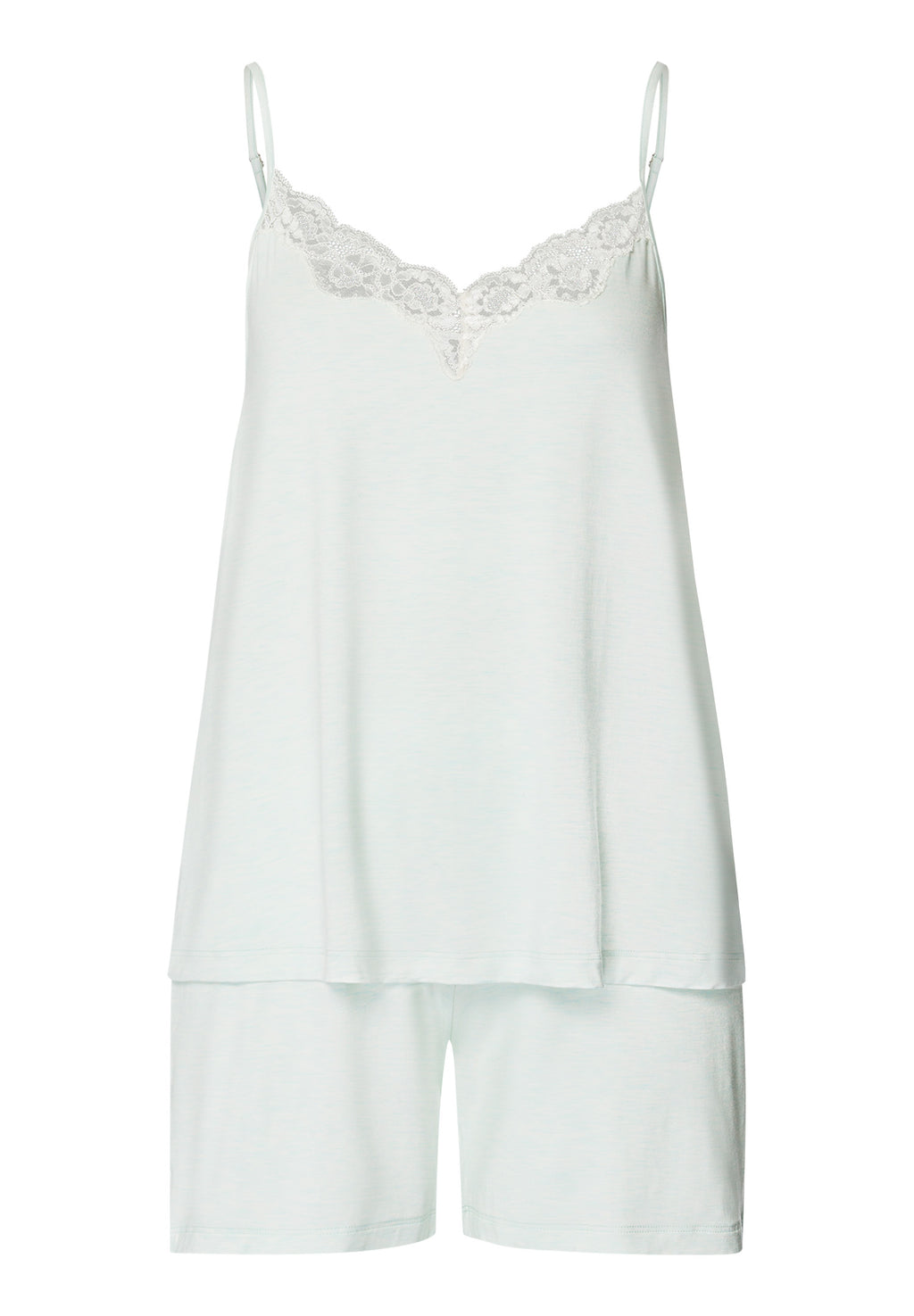 Natural Elegance Spaghetti Camisole Short Pajama Set | Vapor Melange 74962-3011