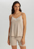 Natural Elegance Spaghetti Camisole Short Pajama Set | Toffee Melange 74962-3012