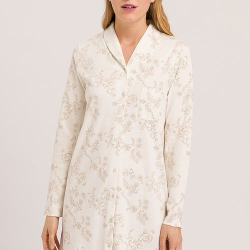 74970 Loungy Nights L/Slv Nightgown 90cm - 1257 Tender Botanicals