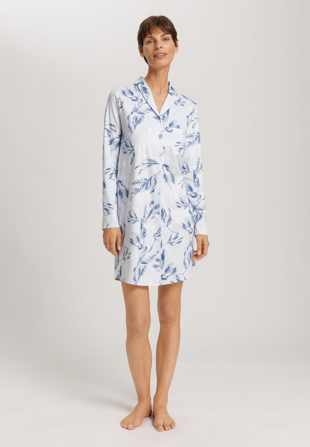 Loungy Nights Cotton Flannel Nightgown 90cm | Frosty Garden 74970-3052