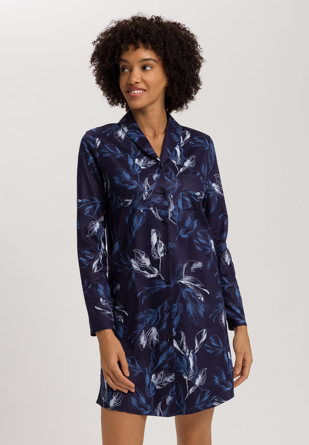 Loungy Nights Cotton Flannel Nightgown 90cm | Midnight Garden 74970-3053