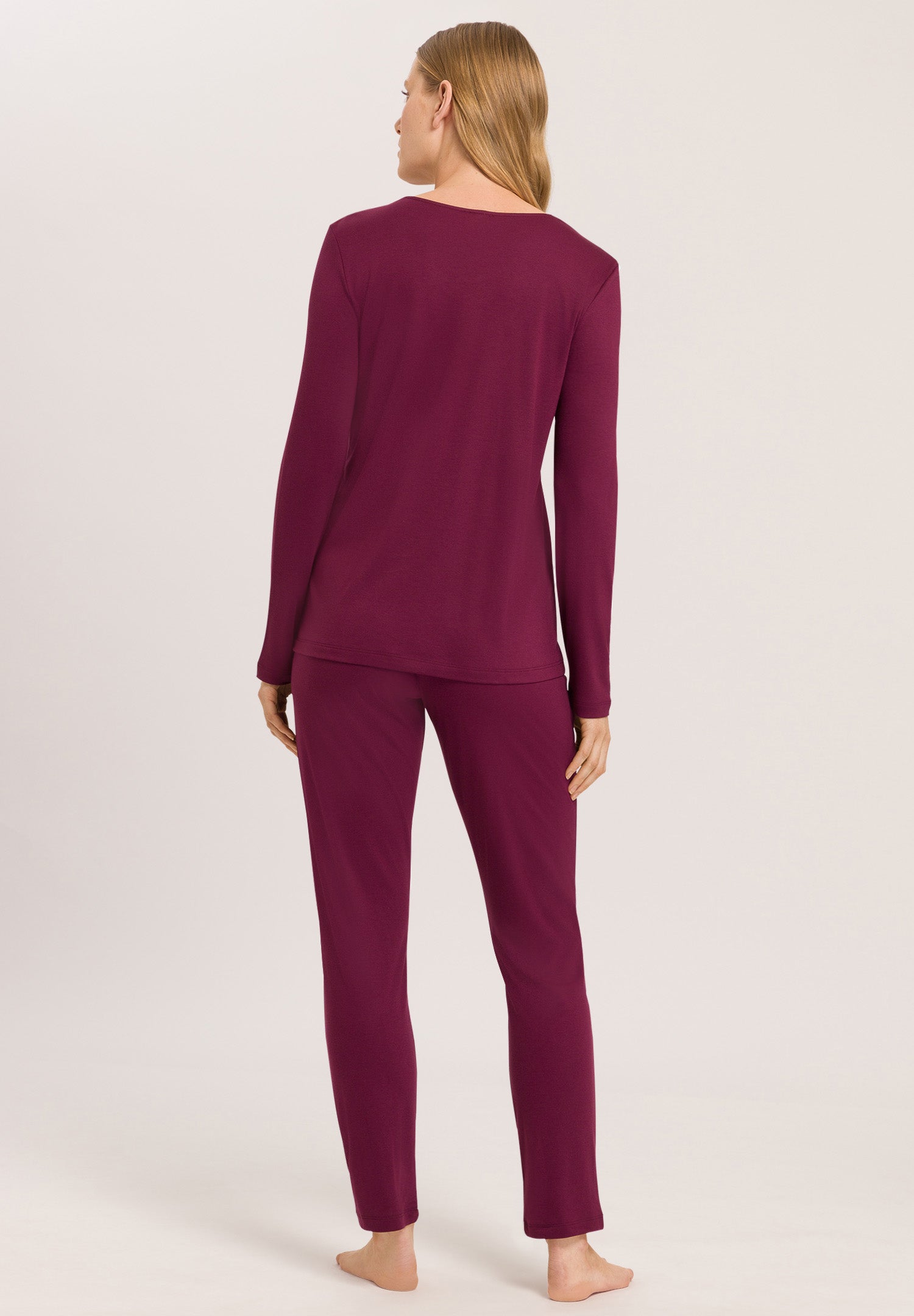 74978 Joela L/Slv Pajama - 2423 Ruby Wine