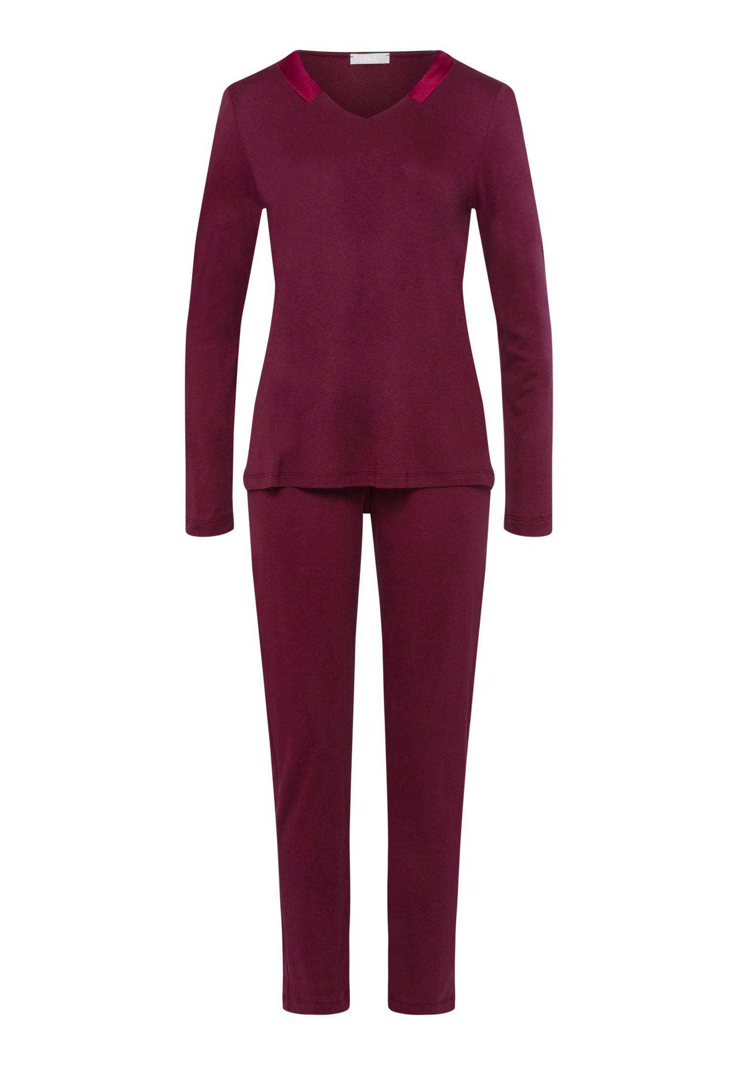 74978 Joela L/Slv Pajama - 2423 Ruby Wine