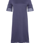 74980 Jona S/Slv Nightgown 100 Cm - 2602 Nightshade