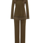 74982 Jona L/Slv Pajama - 1775 Olive