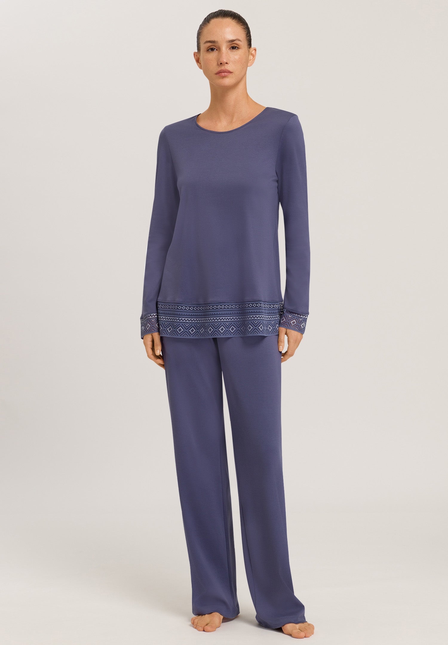 74982 Jona L/Slv Pajama - 2602 Nightshade