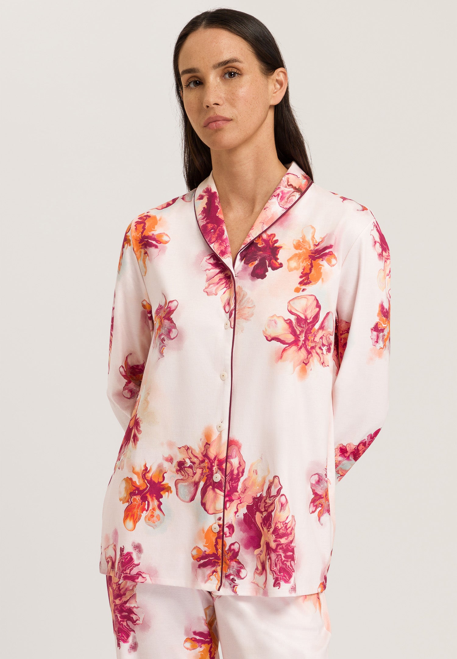 74985 Eleni L/Slv Shirt - 2392 Poured Blossoms