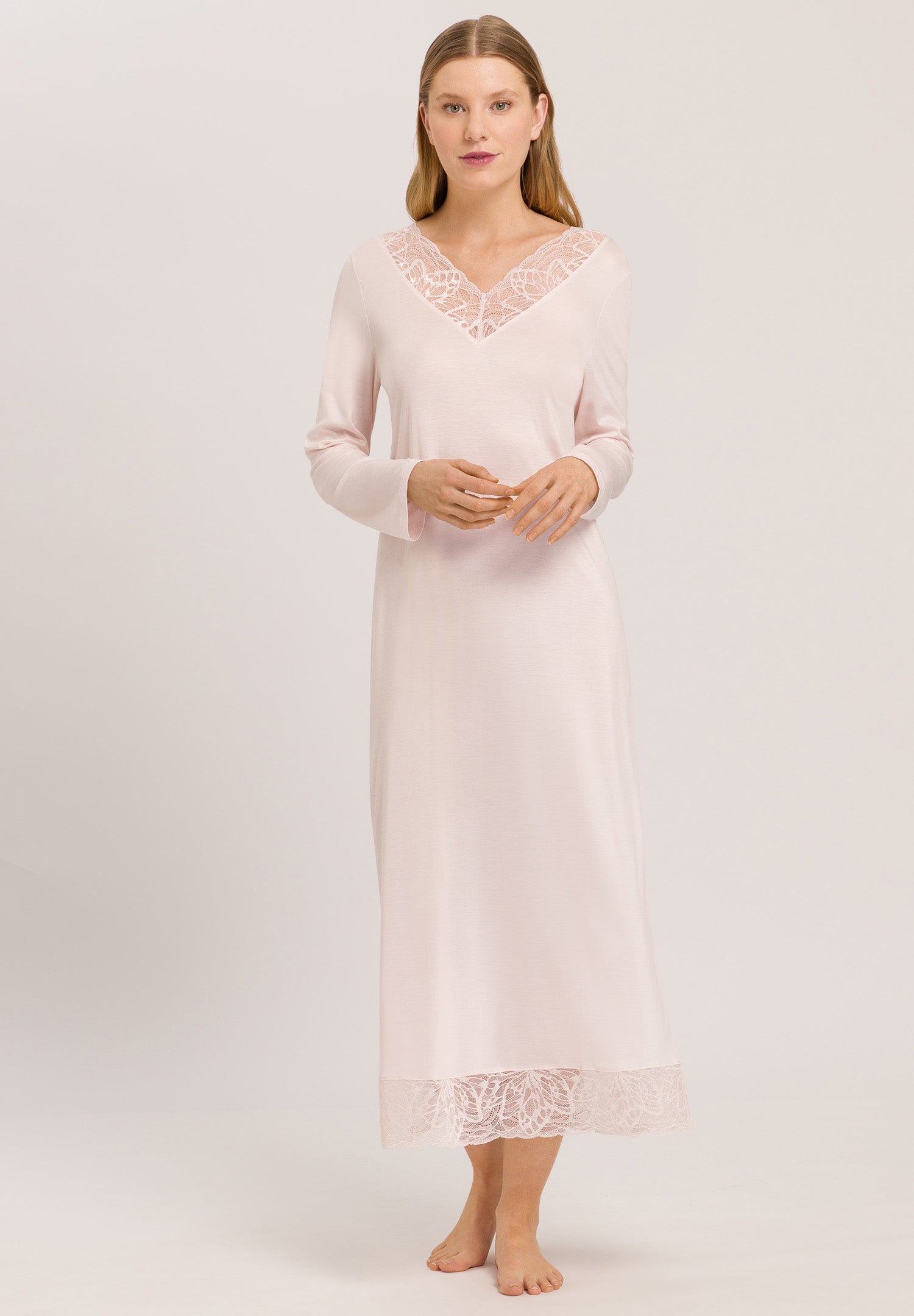 74990 Elia L/Slv Nightgown 130cm - 2303 Salsa Rose