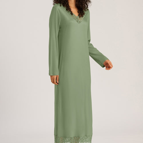 74990 Elia L/Slv Nightgown 130cm - 2718 Loden Frost