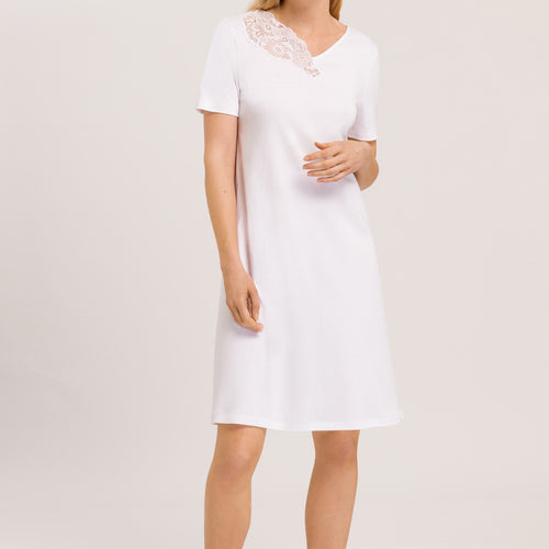74995 Naila S/Slv Nightgown 100 Cm - 101 White
