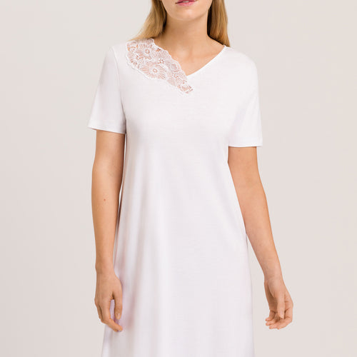 74995 Naila S/Slv Nightgown 100 Cm - 101 White