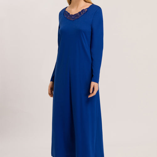 74997 Naila L/Slv Nightgown 130cm - 1653 Deep Indigo