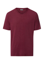Casuals Soft V-Neck T-Shirt | Carbernet Melange 75035-3045