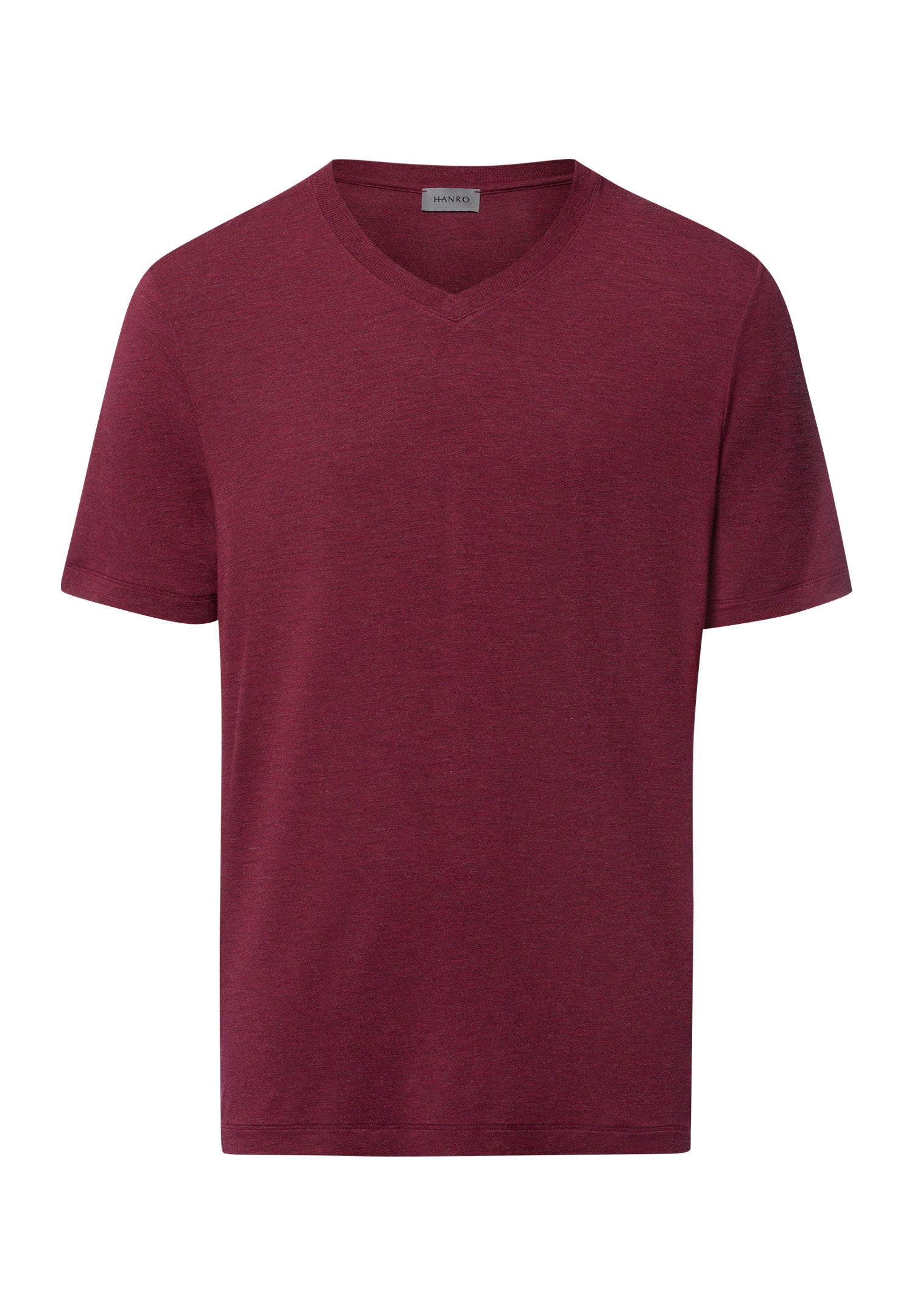 Casuals Soft V-Neck T-Shirt | Carbernet Melange 75035-3045