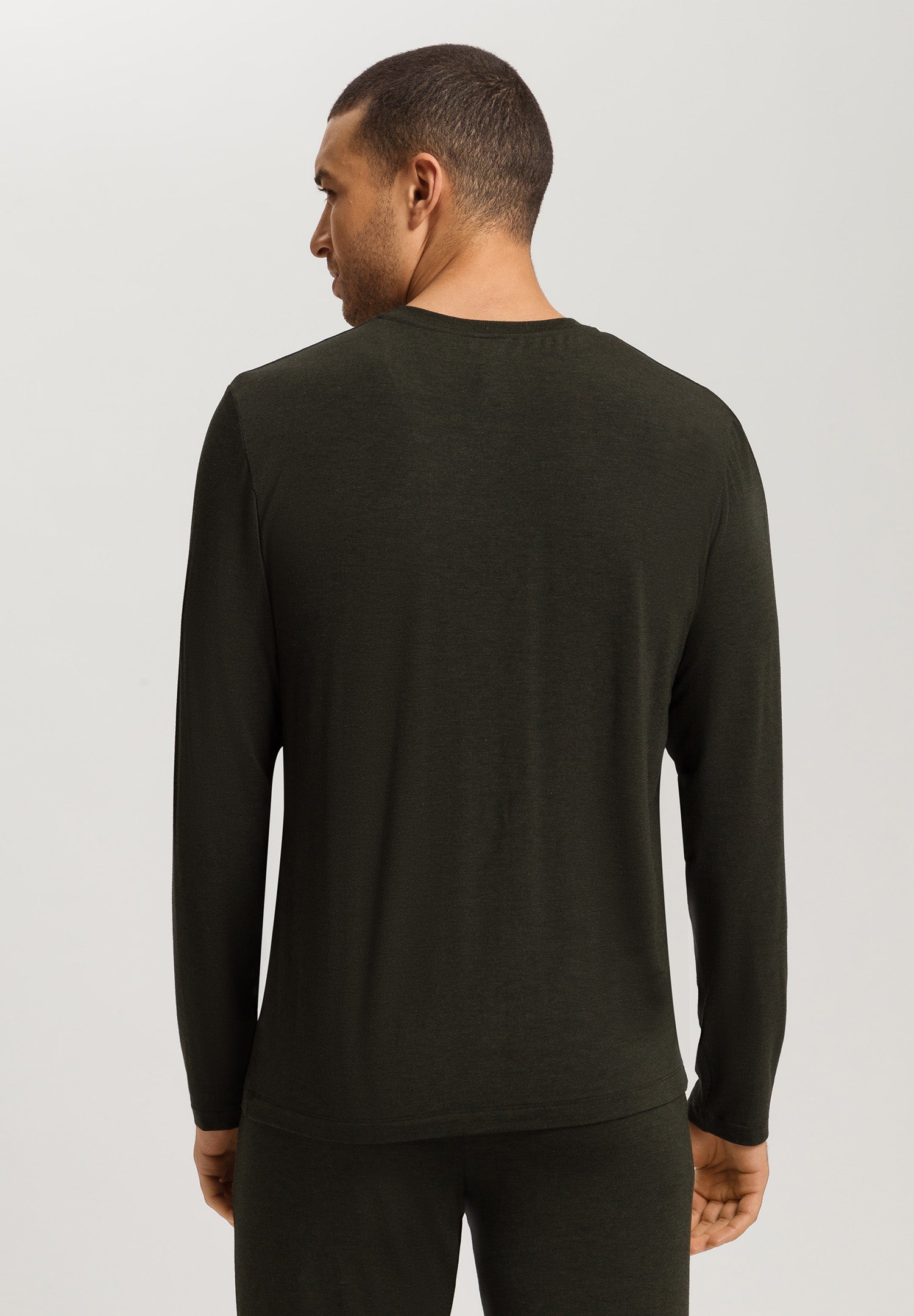 Casuals V-Neck Top | Earthy Ink Melange 75036-3044