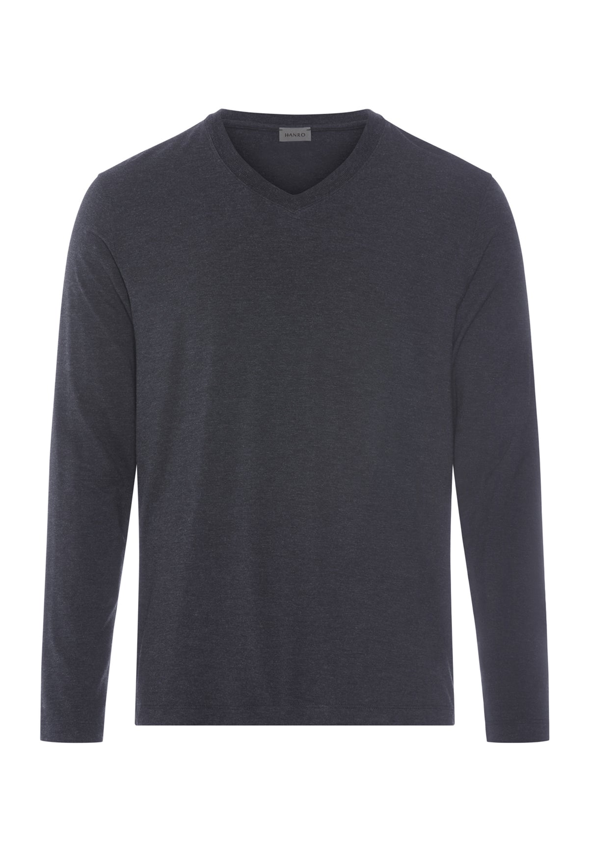 Casuals V-Neck Top | Charcoal Melange 75036-3132