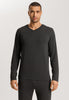 75036 Casuals Long Sleeve Shirt V-Neck - 996 Caviar