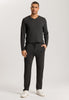 75036 Casuals Long Sleeve Shirt V-Neck - 996 Caviar