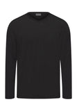 75036 Casuals Long Sleeve Shirt V-Neck - 996 Caviar