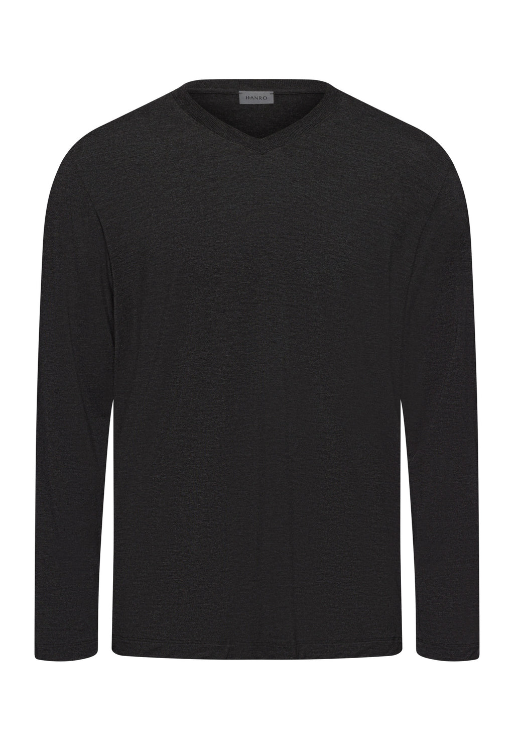 75036 Casuals Long Sleeve Shirt V-Neck - 996 Caviar