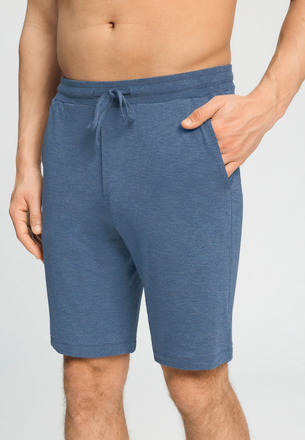 Casuals Drawstring Shorts | Tanzanite Melange 75039-3133