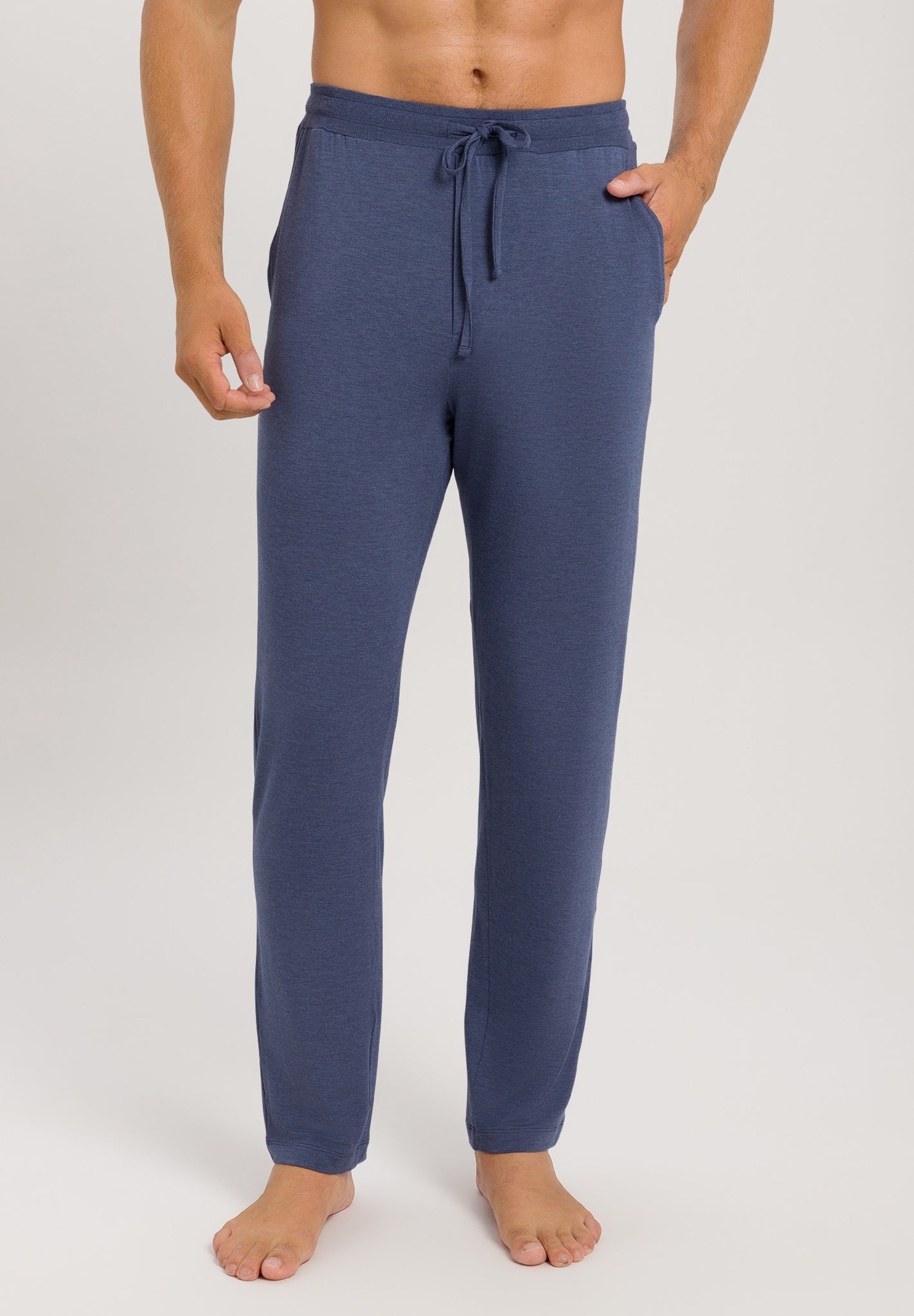 75040 Casuals Long Pants - 2898 Slate Blue Melange
