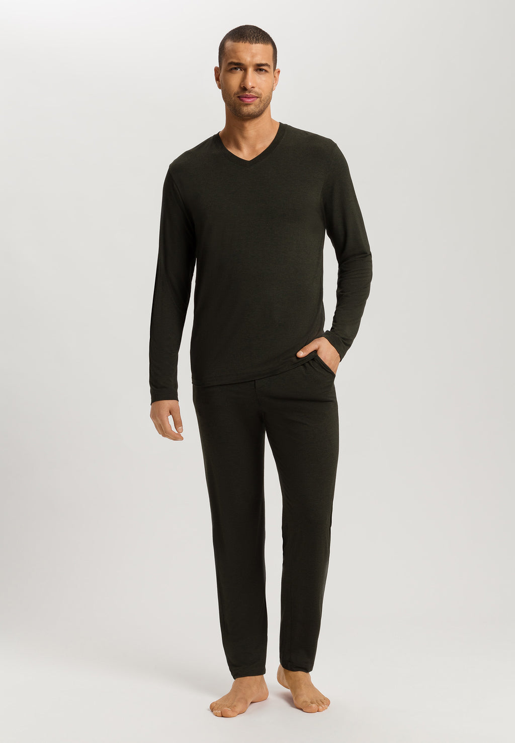 Casuals Long Pants | Earthy Ink Melange 75040-3044