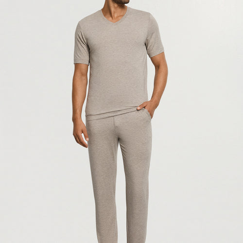 Casuals Long Pants | Hazelnut Melange 75040-3115