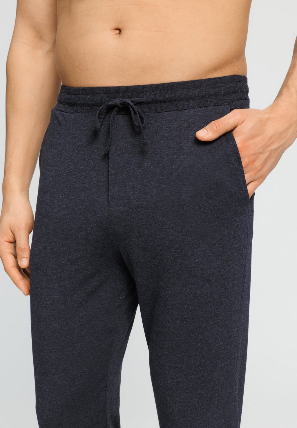 Casuals Drawstring Pants | Charcoal Melange 75040-3132