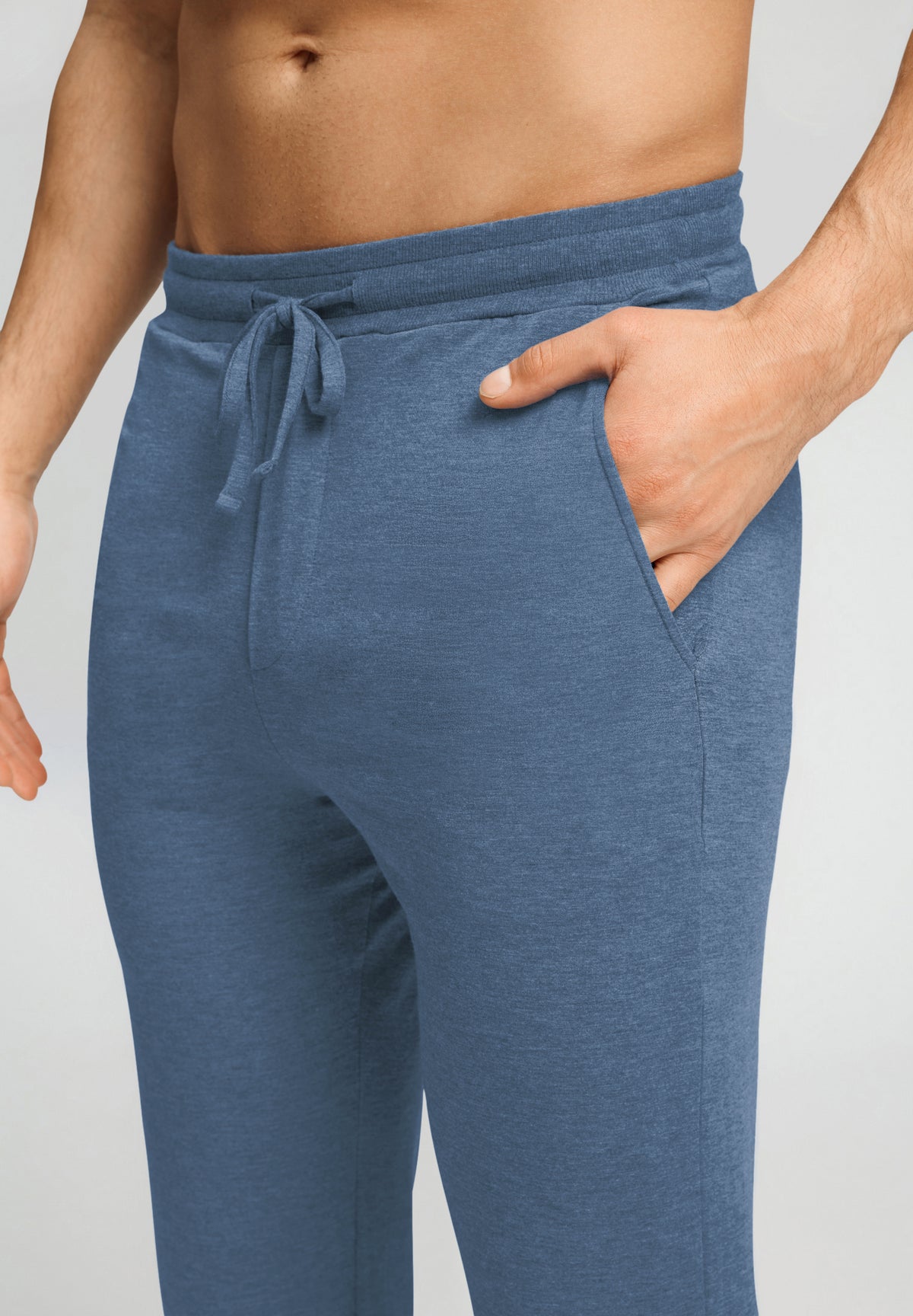 Casuals Drawstring Pants | Tanzanite Melange 75040-3133