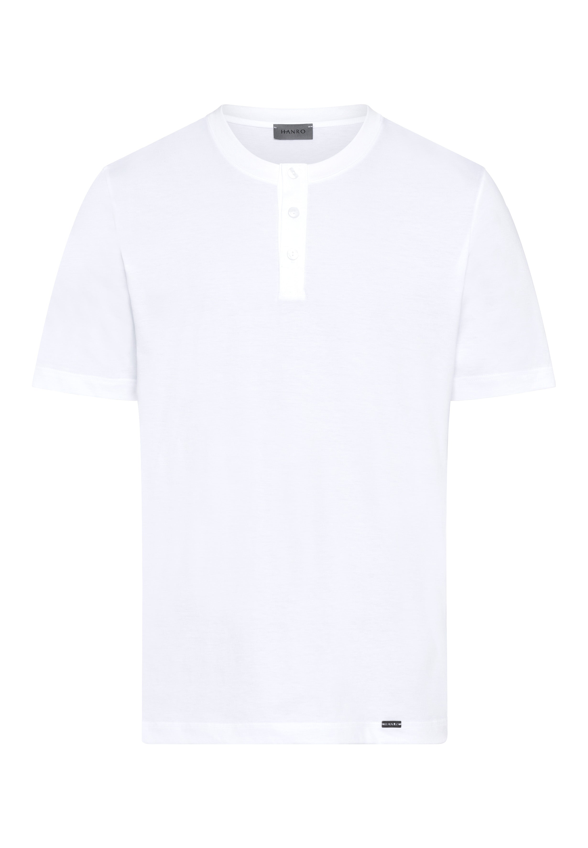 75044 Living Shirts Short Sleeve Shirt Henley - 101 White