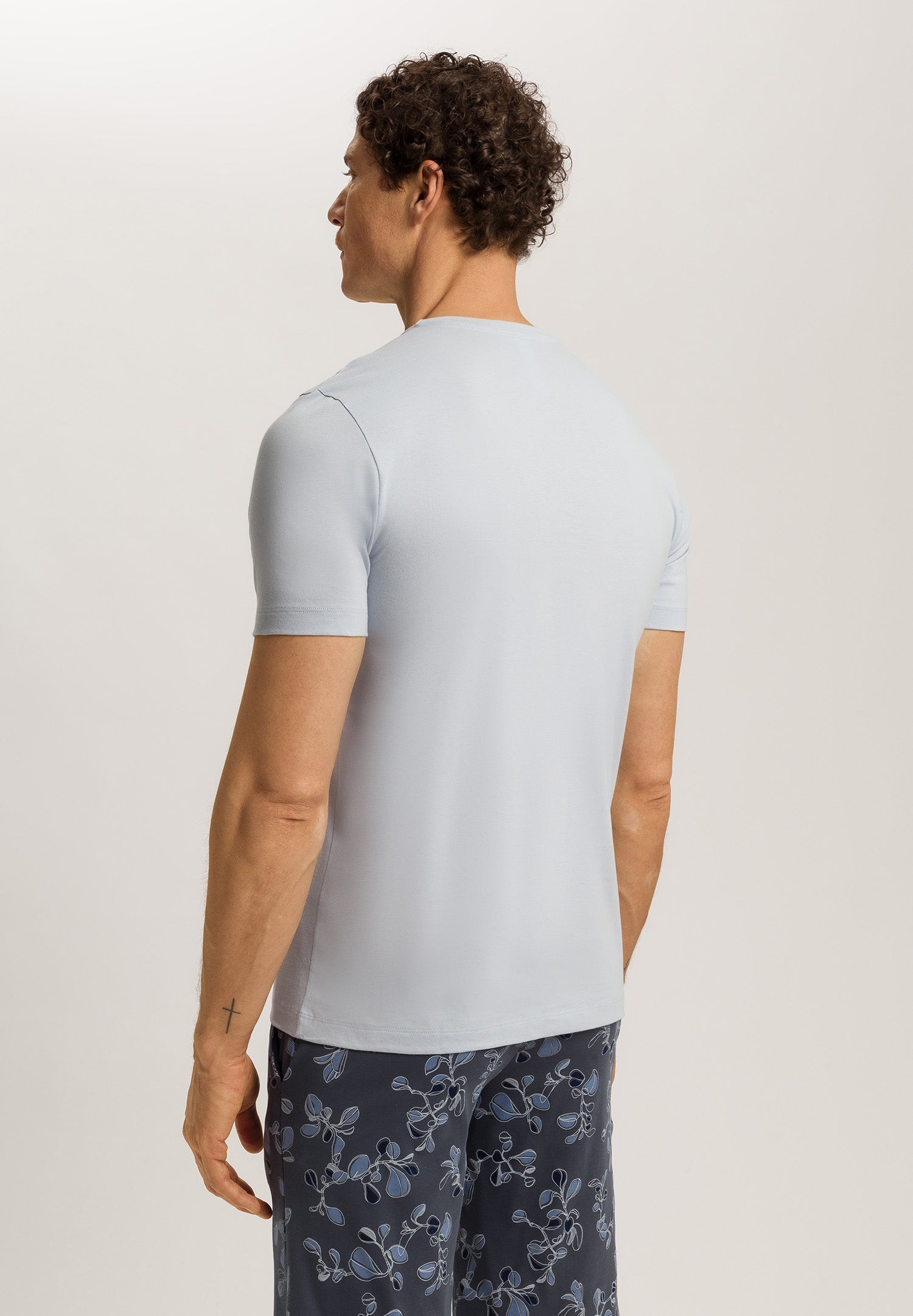 Living Shirts Jersey Cotton Crew Neck T-Shirt | White Topaz 75050-2125