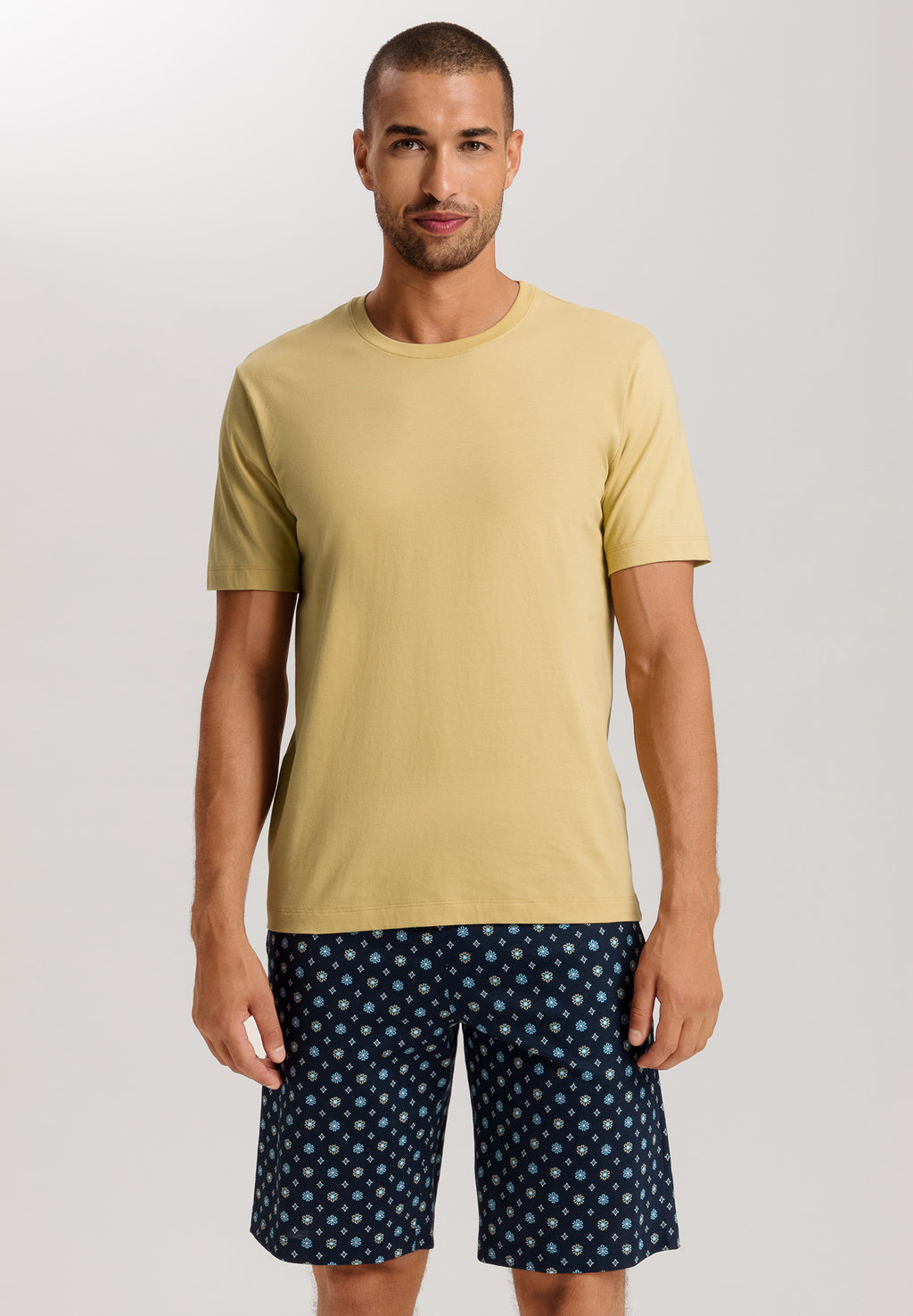 Living Shirts Jersey Cotton Crew Neck T-Shirt | Straw 75050-2248