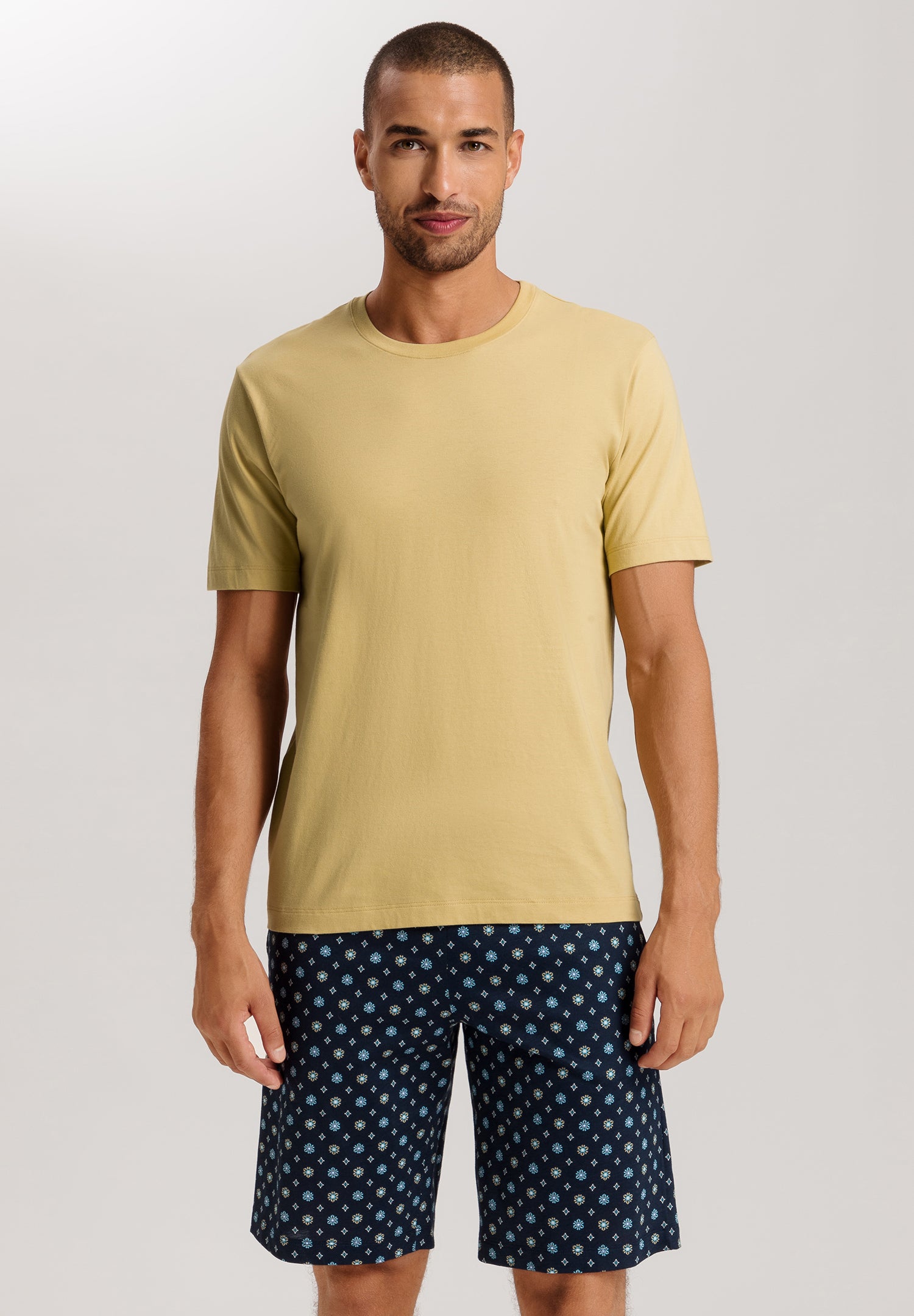 Living Shirts Jersey Cotton Crew Neck T-Shirt | Straw 75050-2248