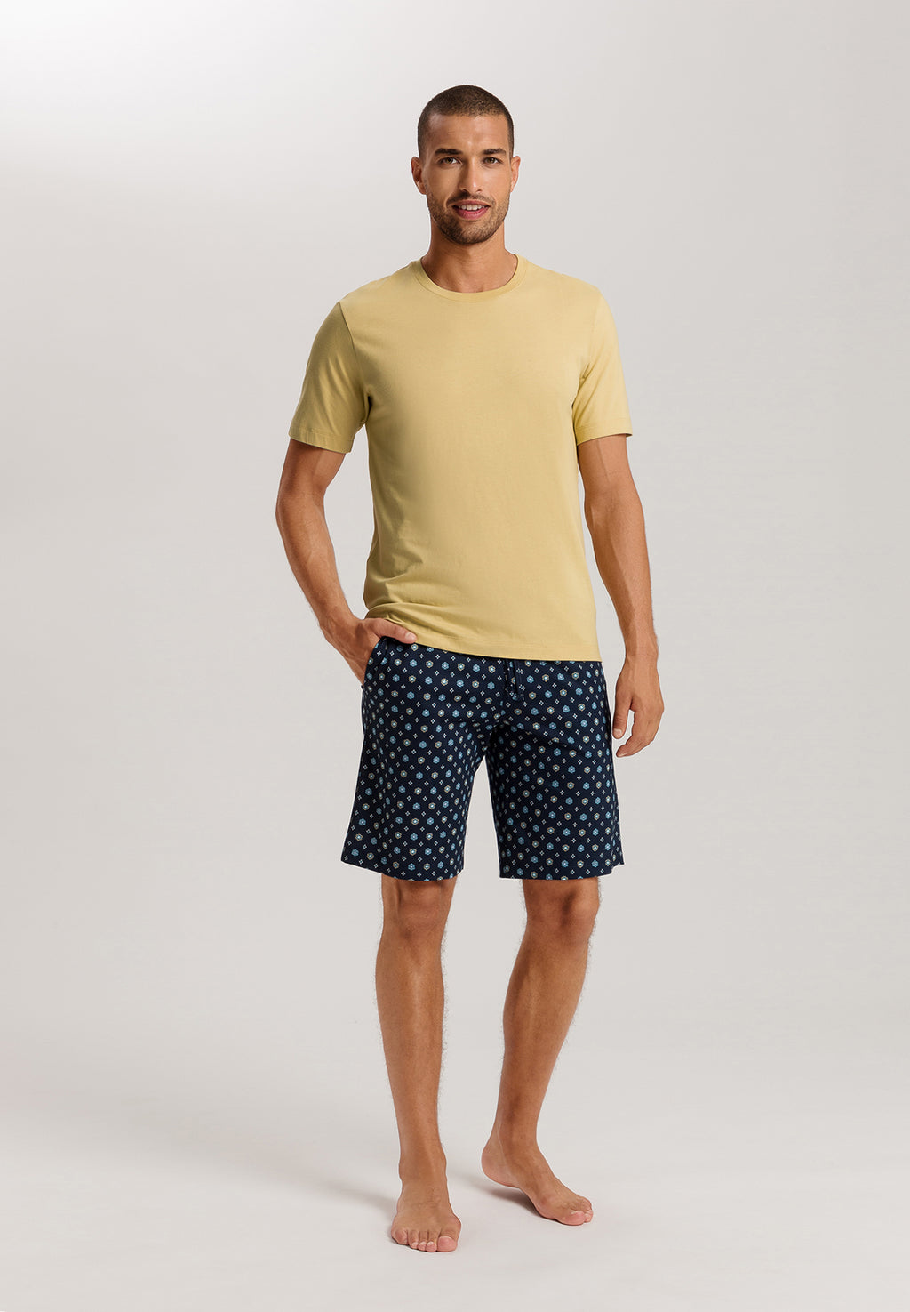 Living Shirts Jersey Cotton Crew Neck T-Shirt | Straw 75050-2248