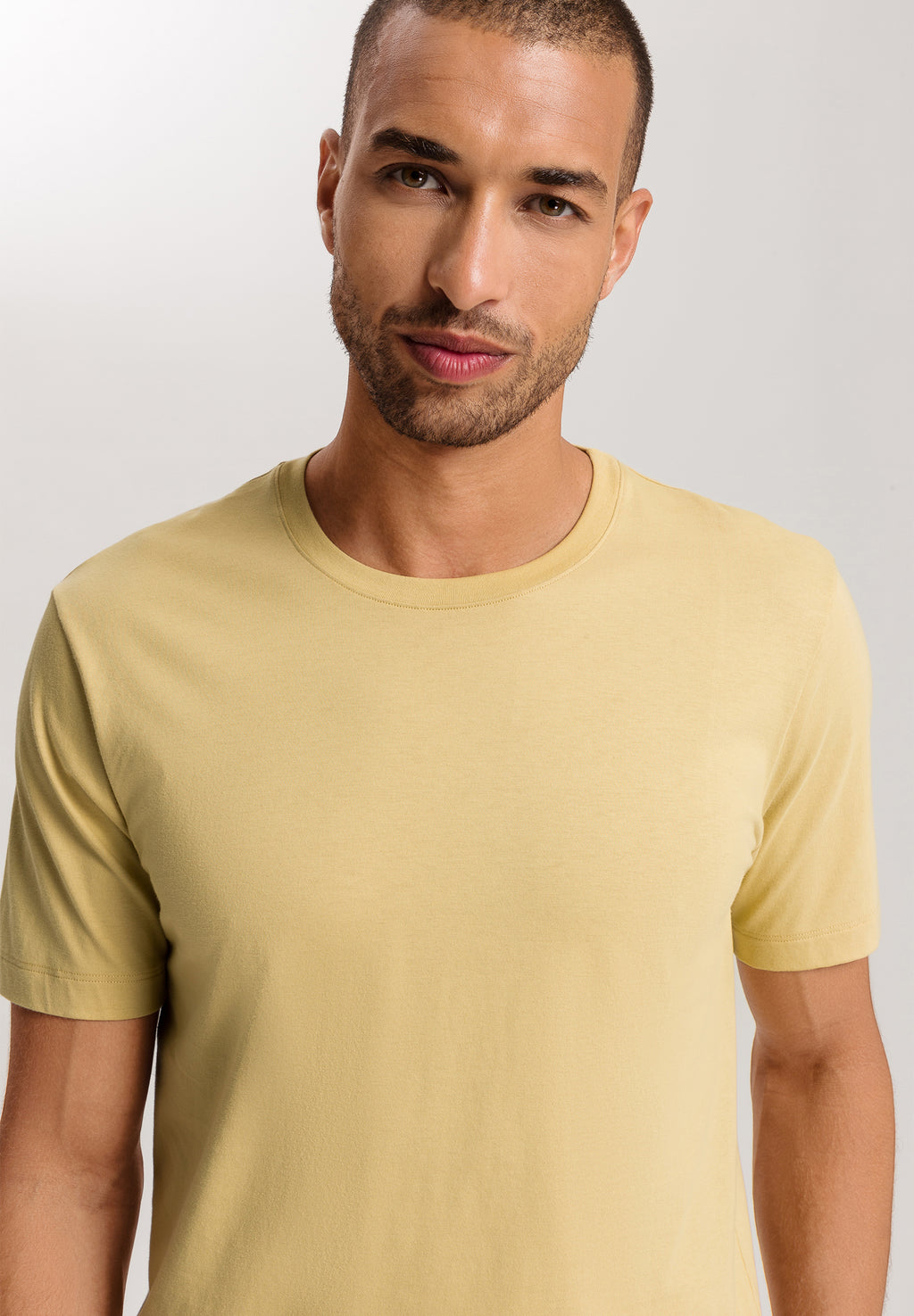 Living Shirts Jersey Cotton Crew Neck T-Shirt | Straw 75050-2248