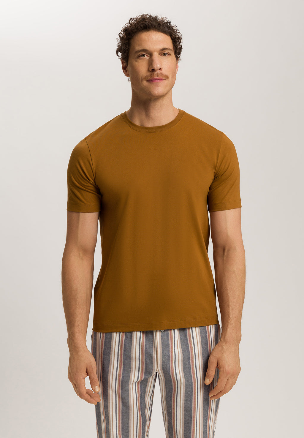 Living Shirts Jersey Cotton Crew Neck T-Shirt | Tapenade 75050-2267