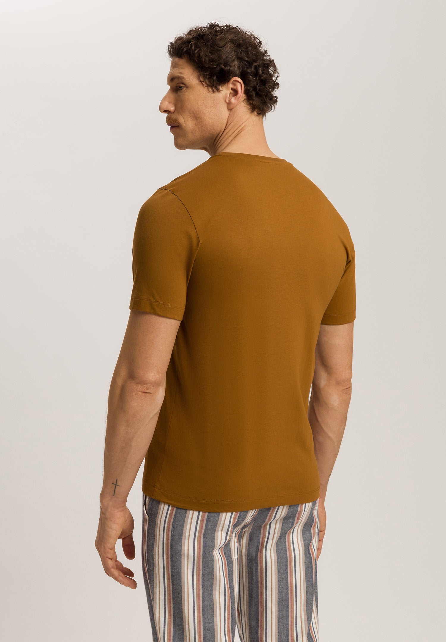 Living Shirts Jersey Cotton Crew Neck T-Shirt | Tapenade 75050-2267